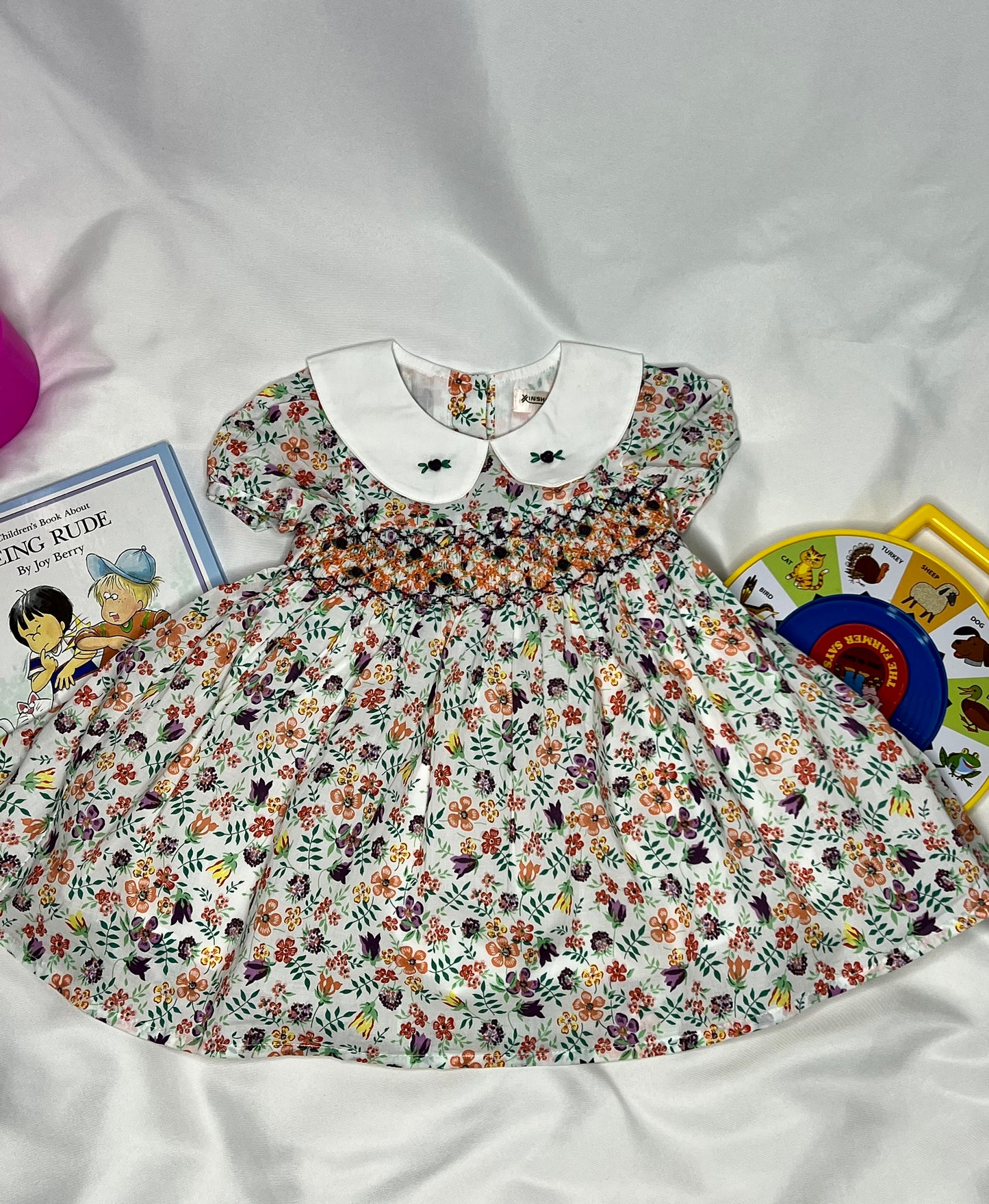 multi color peasant dress