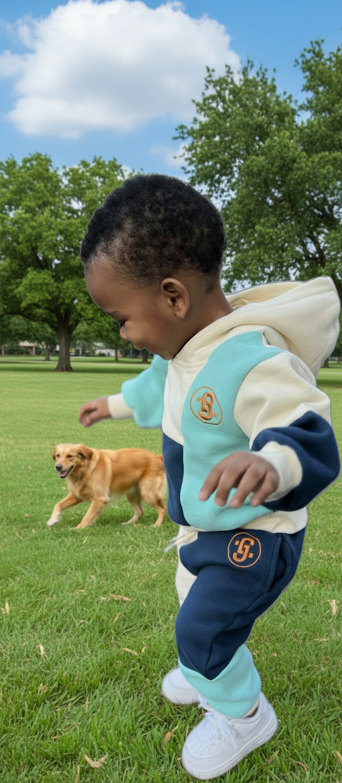 Jrue & Louis- Unisex Color Block Sweatsuit