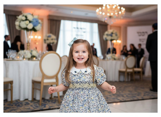 Baby multi color peasant dress