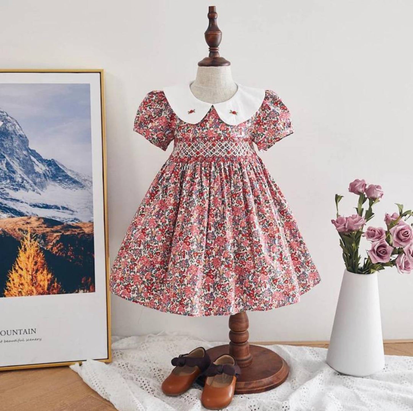 Baby Multi-color peasant dress