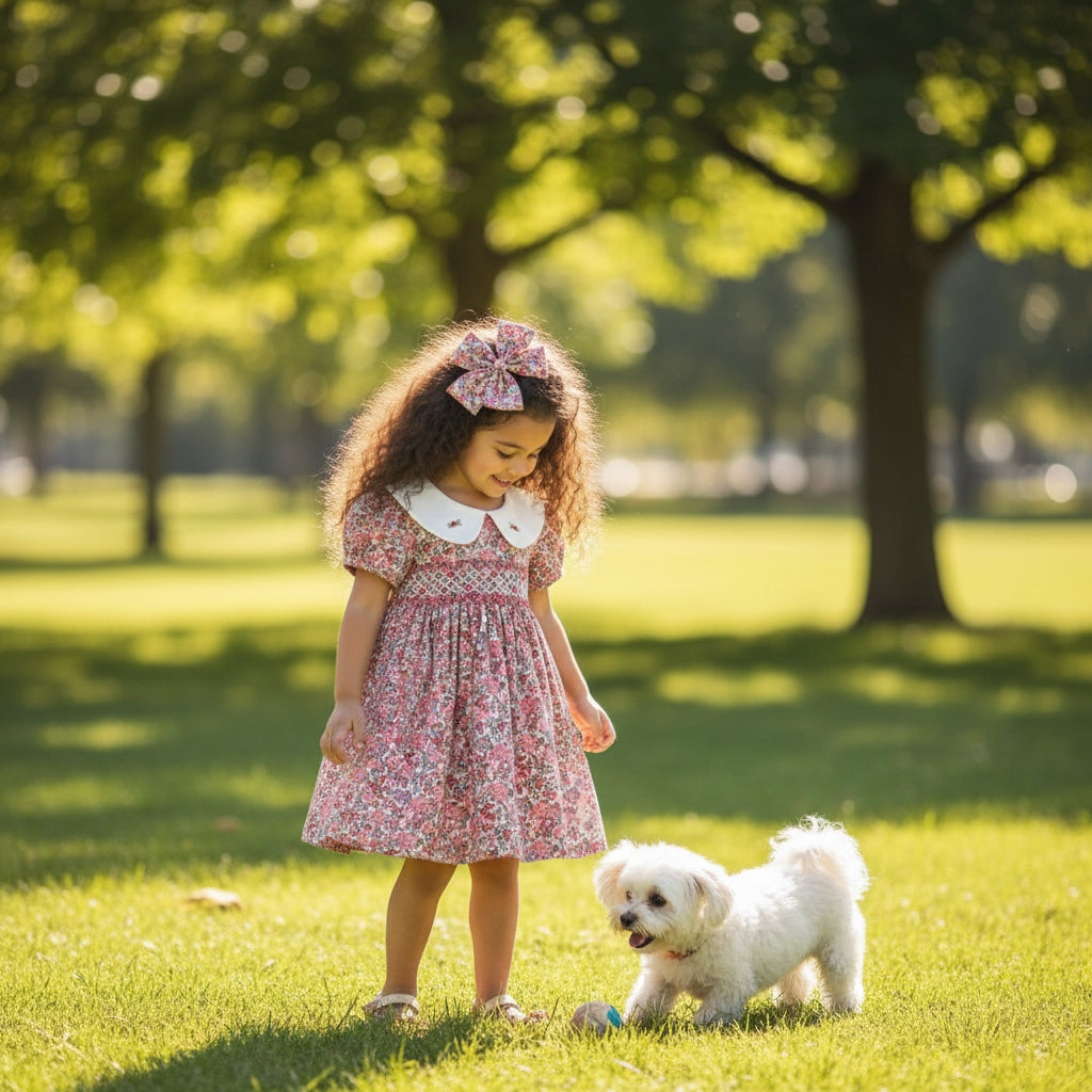 Baby Multi-color peasant dress